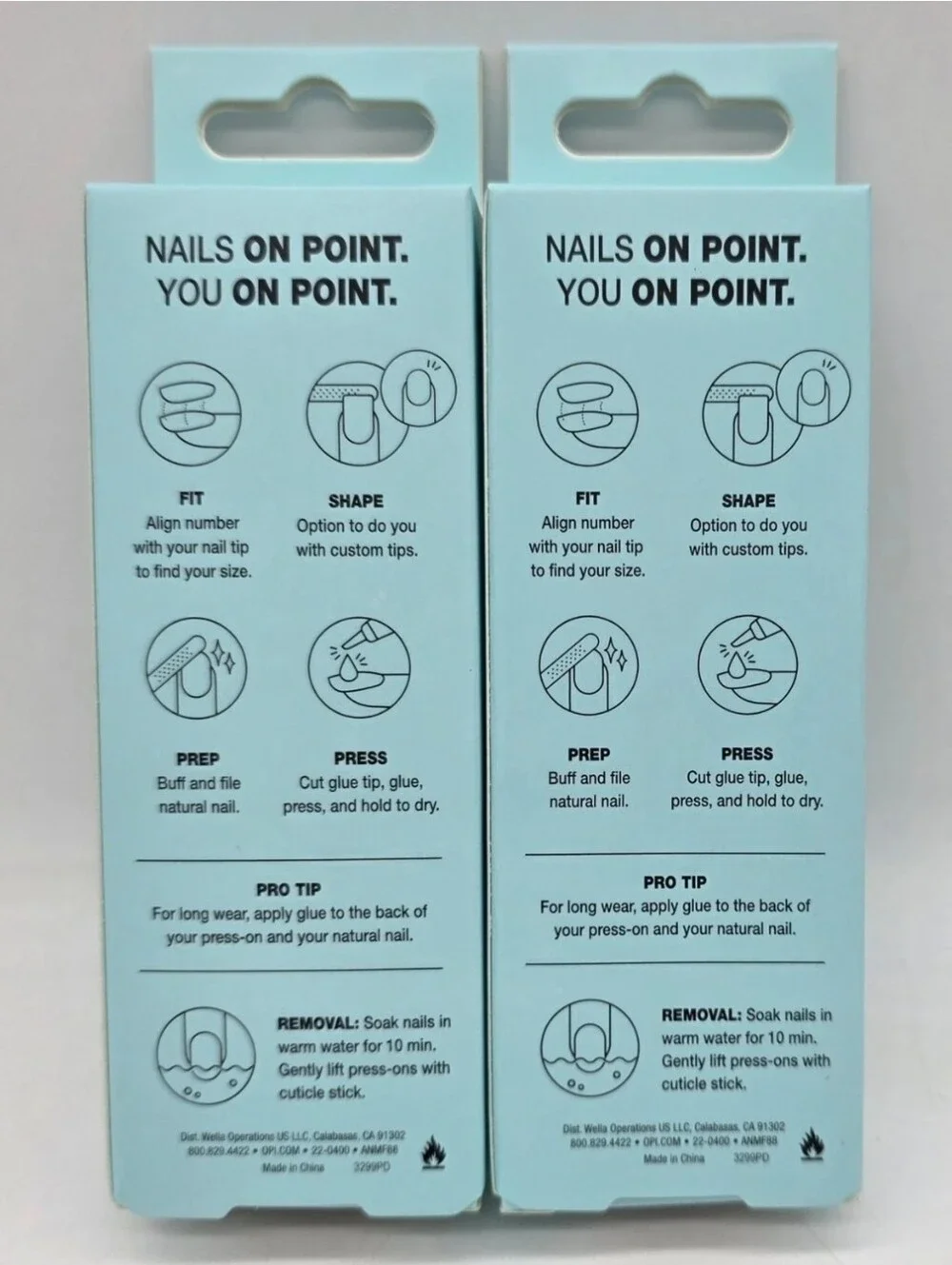 NIB 2x OPI On Point Instant Press-On Mani Suzi Without A Paddle Sealed